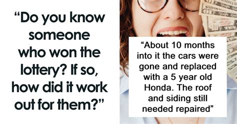 22 Stories Of People Who Won The Lottery And Instantly Fell .